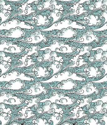 Rolgordijn voor het raam Wolken en wind