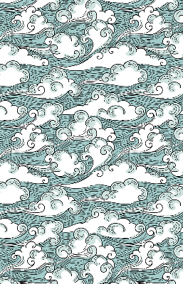 Rolgordijn voor het raam Wolken en wind