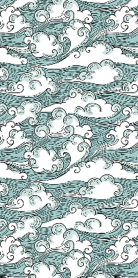 Rolgordijn voor het raam Wolken en wind