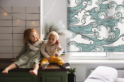 Rolgordijn voor het raam Wolken en wind