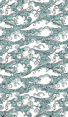 Rolgordijn voor het raam Wolken en wind