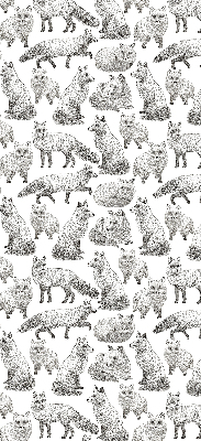 Rolgordijn voor het raam Grijze vossen