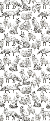 Rolgordijn voor het raam Grijze vossen