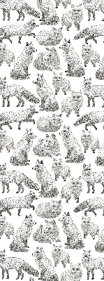 Rolgordijn voor het raam Grijze vossen