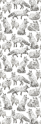 Rolgordijn voor het raam Grijze vossen