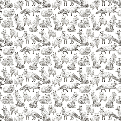 Rolgordijn voor het raam Grijze vossen