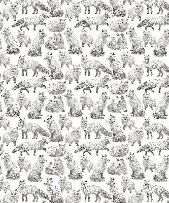 Rolgordijn voor het raam Grijze vossen