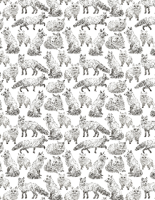 Rolgordijn voor het raam Grijze vossen