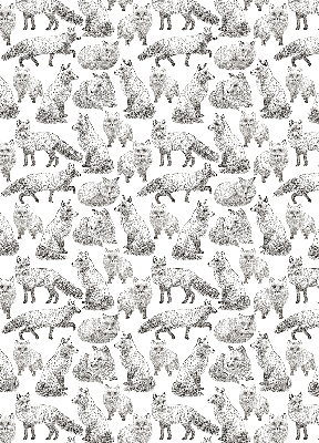 Rolgordijn voor het raam Grijze vossen