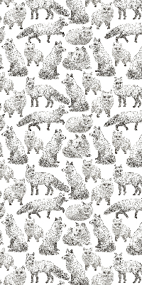 Rolgordijn voor het raam Grijze vossen