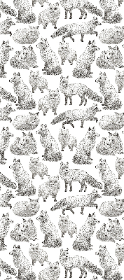 Rolgordijn voor het raam Grijze vossen