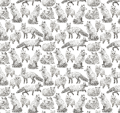 Rolgordijn voor het raam Grijze vossen