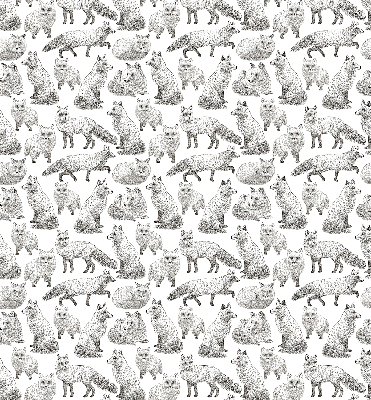 Rolgordijn voor het raam Grijze vossen