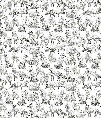 Rolgordijn voor het raam Grijze vossen