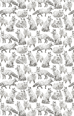 Rolgordijn voor het raam Grijze vossen