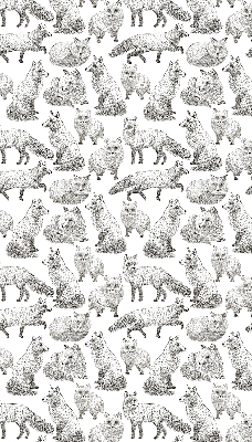 Rolgordijn voor het raam Grijze vossen