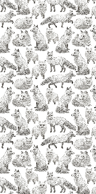 Rolgordijn voor het raam Grijze vossen