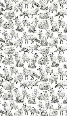 Rolgordijn voor het raam Grijze vossen