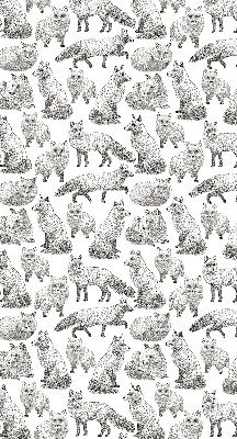 Rolgordijn voor het raam Grijze vossen