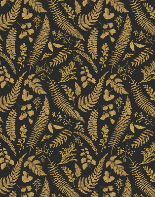 Rolgordijn verduisterend Gele varens