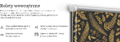 Rolgordijn verduisterend Gele varens