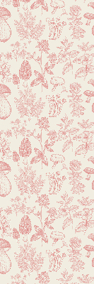 Rolgordijn voor het raam Getekende paddenstoelen