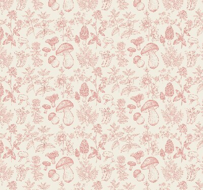 Rolgordijn voor het raam Getekende paddenstoelen