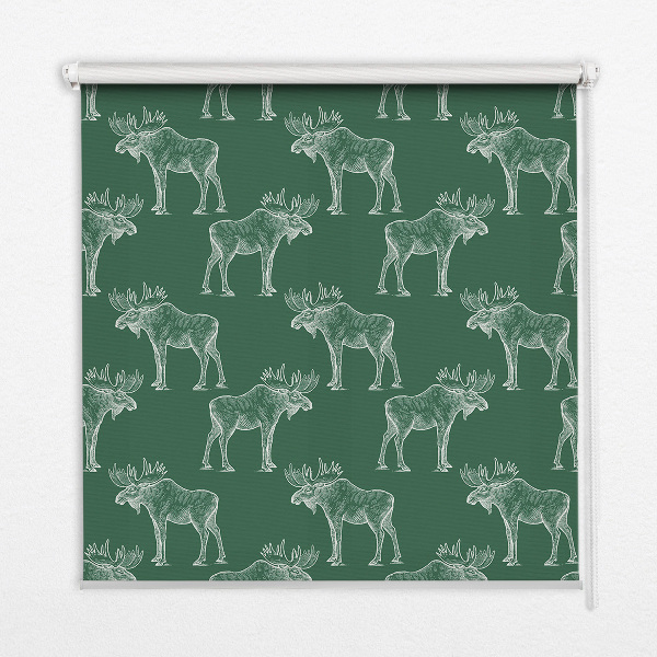Rolgordijn verduisterend Groene eland