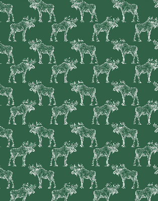 Rolgordijn verduisterend Groene eland