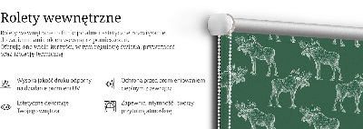 Rolgordijn verduisterend Groene eland