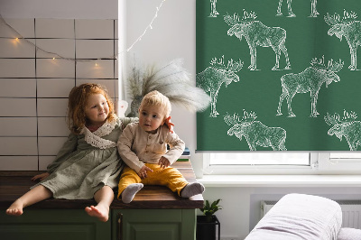 Rolgordijn verduisterend Groene eland