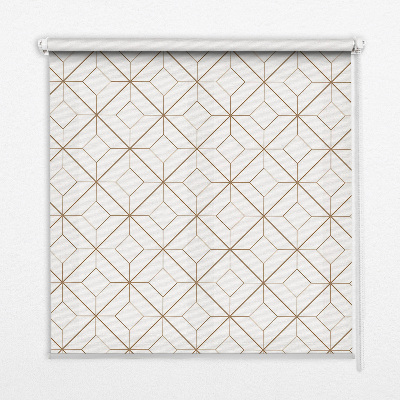 Rolgordijn voor het raam Bruin patroon