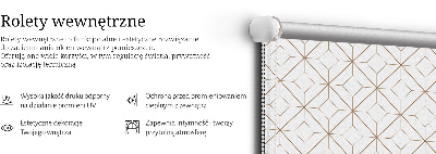 Rolgordijn voor het raam Bruin patroon