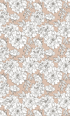 Rolgordijn verduisterend Getekende bloemen