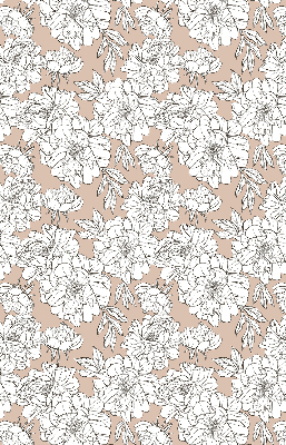 Rolgordijn verduisterend Getekende bloemen