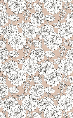 Rolgordijn verduisterend Getekende bloemen