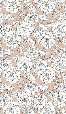 Rolgordijn verduisterend Getekende bloemen