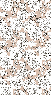 Rolgordijn verduisterend Getekende bloemen