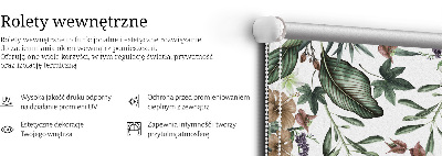 Rolgordijn voor het raam Exotische natuur