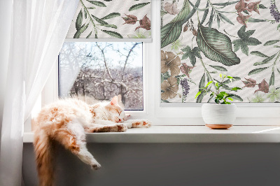 Rolgordijn voor het raam Exotische natuur