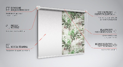 Rolgordijn verduisterend Glanzende bladeren