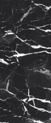 Rolgordijn voor het raam Zwart marmer