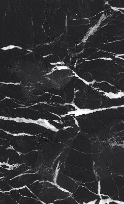 Rolgordijn voor het raam Zwart marmer