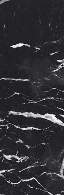 Rolgordijn voor het raam Zwart marmer