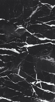 Rolgordijn voor het raam Zwart marmer