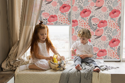 Rolgordijn verduisterend Papaver