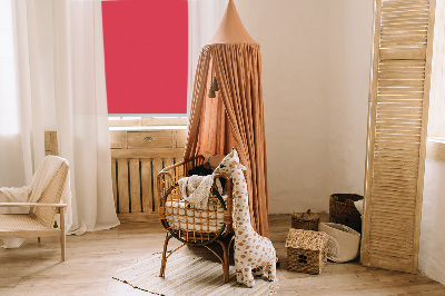 Rolgordijn voor het raam Rood