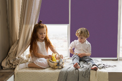 Rolgordijn voor het raam Paars