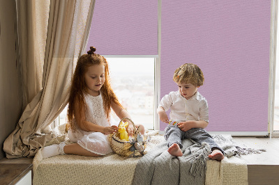 Rolgordijn voor het raam Roze