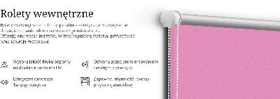 Rolgordijn voor het raam Roze